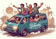 Ilustrasi mudik atau pulang kampung di momen Lebaran 2025 (AI/SA)