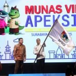 Penetapan sidang pleno IV Munas VII APEKSI 2025 di Convention Hall Grand City, Surabaya, Jumat (9/5/2025).