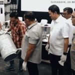 Konferensi pers ungkap kasus penyalahgunaan importasi dan perdagangan bahan berbahaya sianida di Kota Surabaya, Kamis, 8 Mei 2025. (Ist)