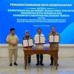 Acara penandatanganan MoU di Kantor Bappenas, Jakarta Pusat, pada Rabu (21/5/2025).