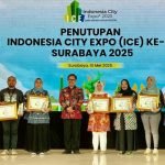 Acara penutupan ICE ke-21 dan IIAF 2025 di Grand City Surabaya, Sabtu (10/5/2025) malam.