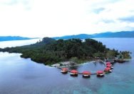 Ilustrasi: Destinasi wisata Pulau Nusa RAA di depan kota Labuha, Kabupaten Halmahera Selatan, Provinsi Maluku Utara (dok. Pemkab Halmahera Selatan)