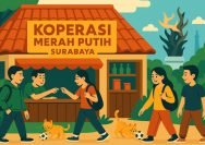 Ilustrasi Koperasi Kelurahan Merah Putih (KKMP) di Kota Surabaya (Cre-AI/ Surabaya Aktual)