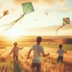 Ilustrasi: Anak-anak bermain layang-layang (AI/DALL-E)