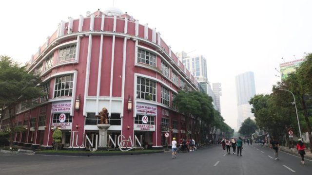 Kondisi di Jalan Tunjungan Surabaya usai Jembatan Penyeberangan Orang (JPO) dibongkar (dok. Pemkot Surabaya)