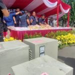 Konferensi pers ungkap kasus narkoba di Mapolrestabes Surabaya, Selasa (9/9/2025)