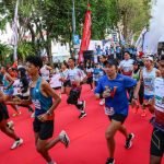 JConnect Run Soerabaja 10K start di kawasan Balai Kota Surabaya pada Minggu (28/9/2025) pagi.