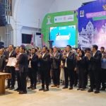Pelantikan pengurus BPC HIPMI Surabaya Masa Bakti 2025-2028 di Gedung Barat Balai Pemuda Surabaya, Jumat (3/10/2025) malam (Foto: Surabaya Aktual)