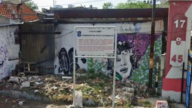 Ilustrasi aset daerah milik Kota Surabaya (Sc: Google street)