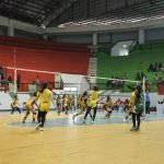 Kejuaraan bola voli antar klub U-19 Piala Walikota di GOR Indoor Gelora Bung Tomo (GBT) Surabaya, Kamis (2/10/2025).
