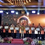 Penganugerahan Keterbukaan Informasi Publik (KIP) 2025 yang diselenggarakan oleh Komisi Informasi Jawa Timur di Bojonegoro, Sabtu (29/11/2025).